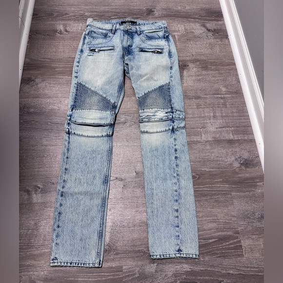 New Hudson Jeans Men's The Blinder Biker Denim Size W 31 - Picture 6 of 7